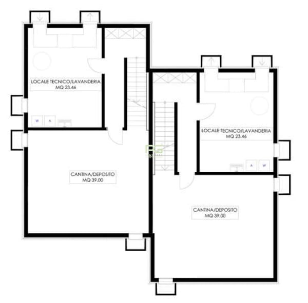 Grandi ville gemelle con ampio giardino 6