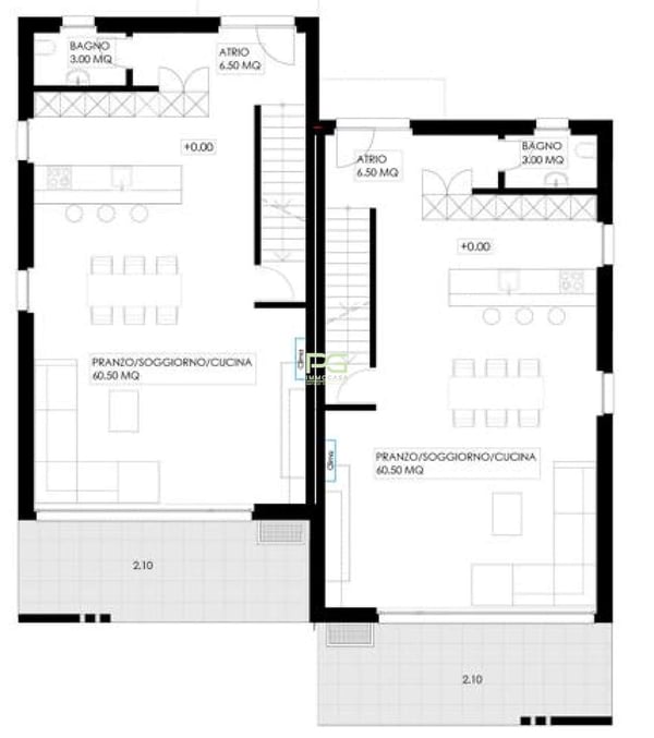 Grandi ville gemelle con ampio giardino 7