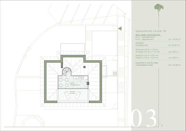 Attico da 1.5 locali con sottotetto e vista sul tutto il lago Maggiore 2
