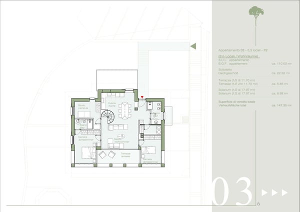 Attico da 1.5 locali con sottotetto e vista sul tutto il lago Maggiore 1