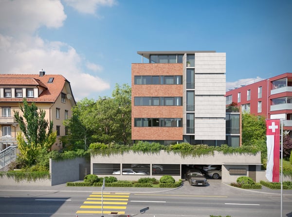 1.5-Zimmer-Neubauwohnung mit grosser Terrasse und privatem Garten - Letzte verfügbare Wohnung 3