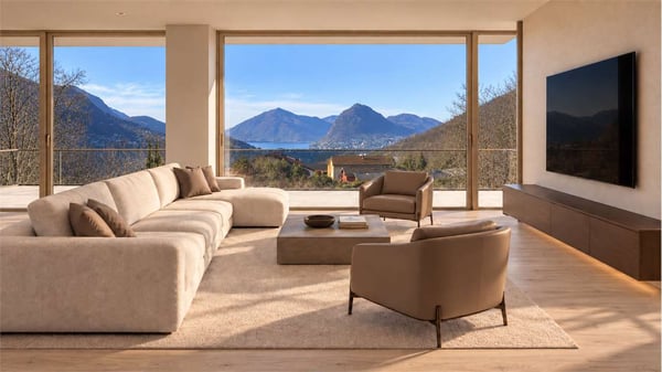 Attico esclusivo di 4.5 locali con ampia terrazza e vista lago