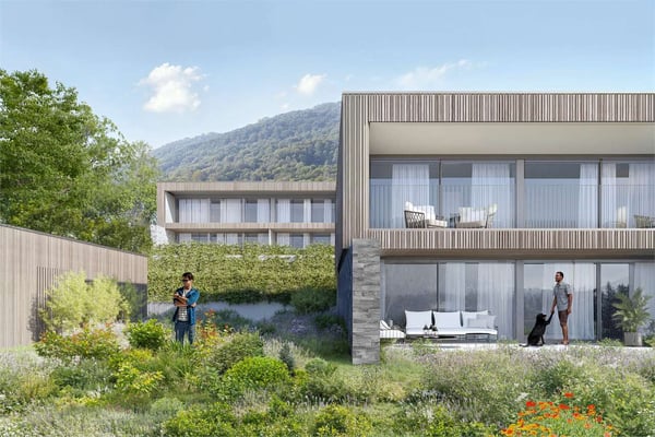 Tesserete - Spettacolare villa a schiera in costruzione 1