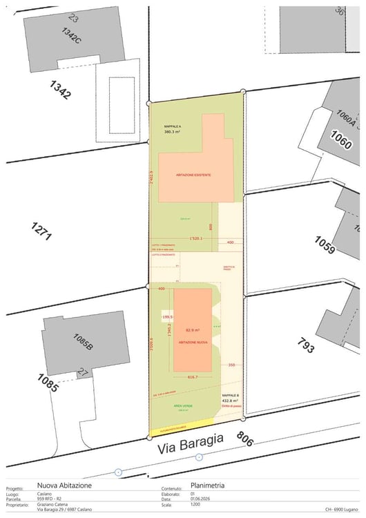 Terreno edificabile in vendita a Caslano 1