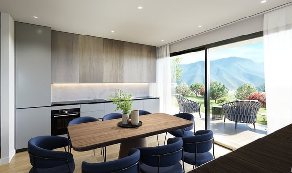 Elegante 3.5 locali con giardino e vista lago 2