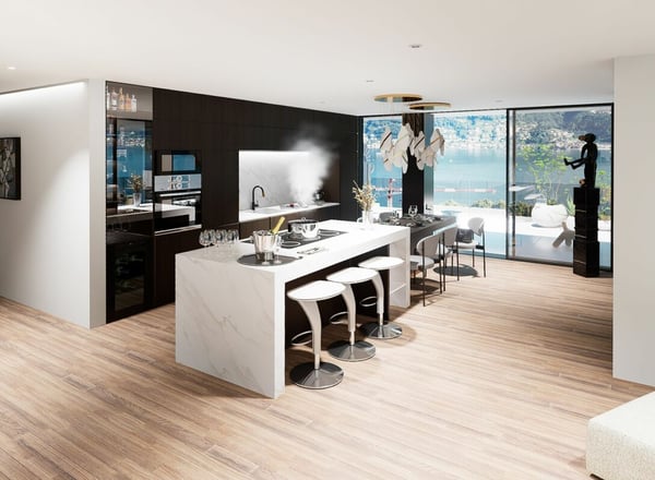 Attico da sogno con vista lago, wellness e piscina 7