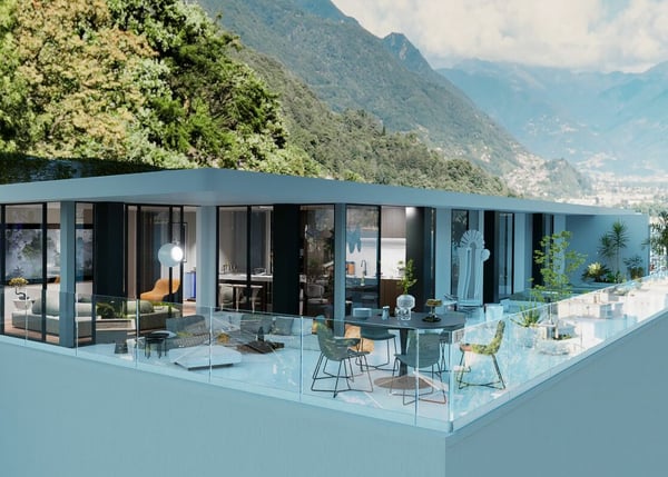 Attico da sogno con vista lago, wellness e piscina 6