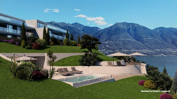 Lussuoso 4.5 locali: modernità ed eccellenza con vista lago 14
