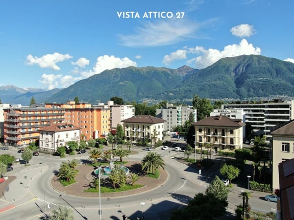 Vivi il lusso a Locarno - Prestigioso attico 4.5 locali in centro (auch Zweitwohnsitz) 4