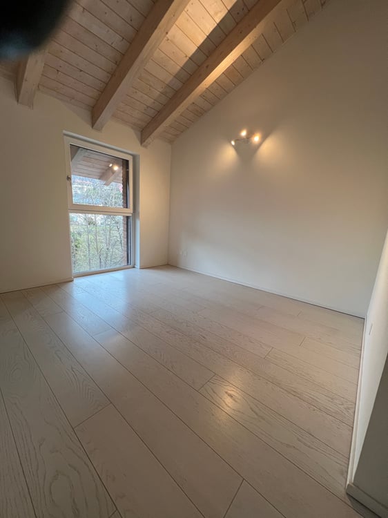 Moderno attico con tetto a vista in vendita a Cadro - POSTO AUTO 11