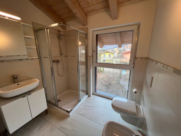 Moderno attico con tetto a vista in vendita a Cadro - POSTO AUTO 8