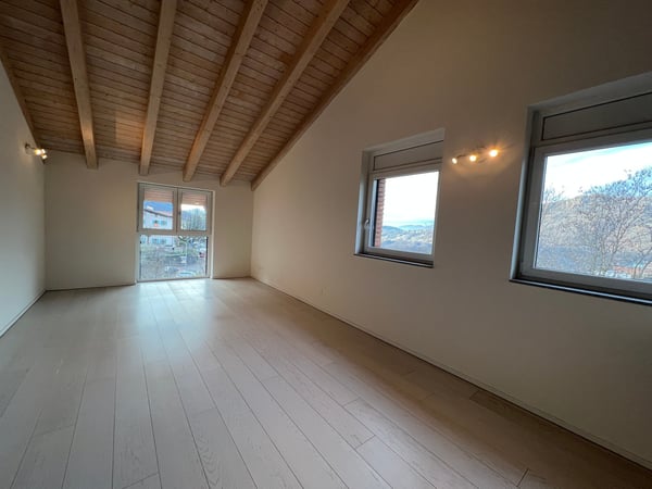 Moderno attico con tetto a vista in vendita a Cadro - POSTO AUTO 14