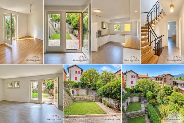 Stabio | Casa nel nucleo con giardino privato, terrazze e posteggio 20