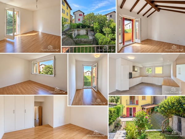 Stabio | Casa nel nucleo con giardino privato, terrazze e posteggio 19