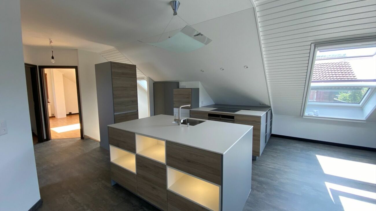 3 ½-Zimmer-DG-Wohnung mit Gartenteil