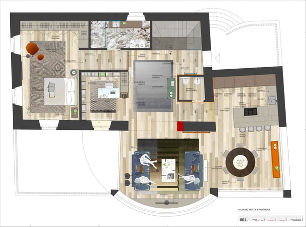 Attico in villa Storica ristrutturata con piscina esterna ed interna 11