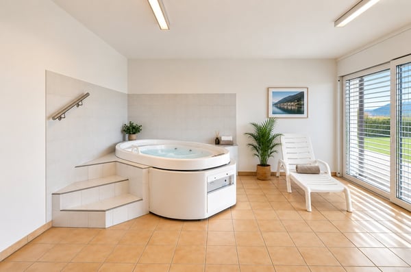 3,5 locali con grande terrazza, piscina, palestra e area wellness 10