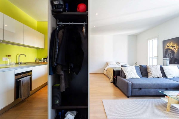 Rif. 2646 Lugano ampio monolocale arredato 3