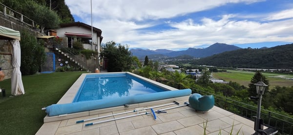 Agno – Casa panoramica con piscina privata e splendida vista lago