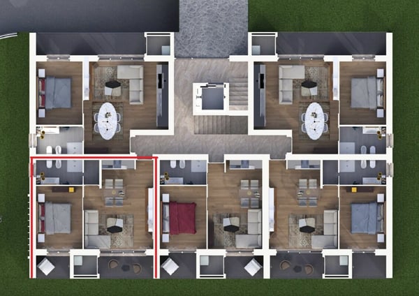 NUOVO E MODERNO 1.5 LOCALI ULTIMO PIANO 9