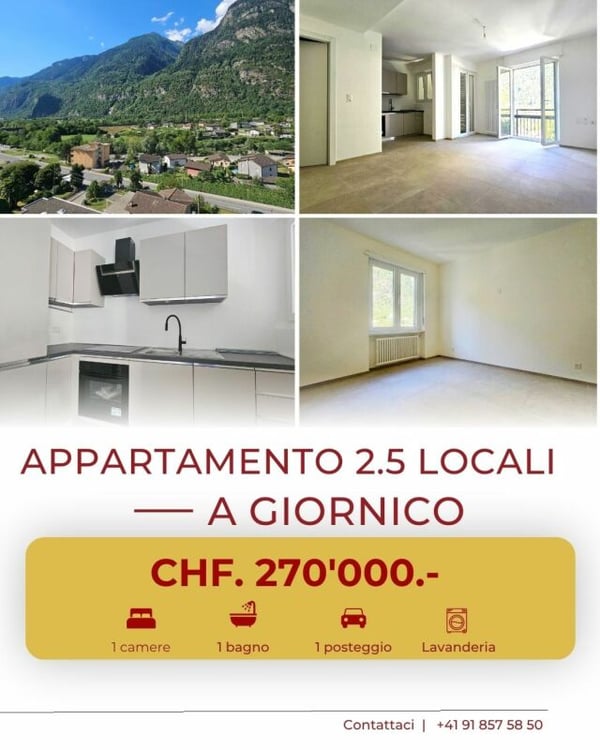 INTERESSANTI APPARTAMENTI 2.5 LOCALI 1