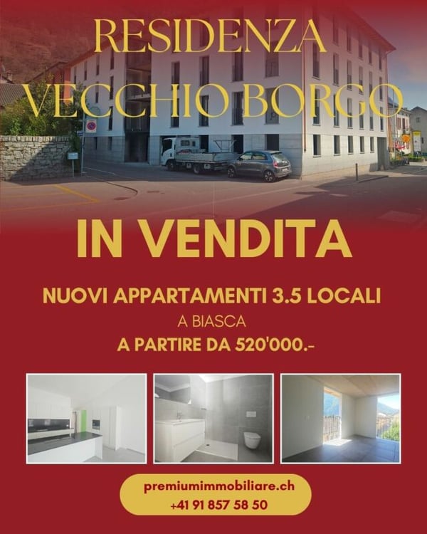 NUOVI 3.5 LOCALI IN CENTRO A BIASCA 1