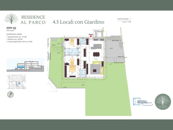 1.5 LOCALI CON GIARDINO - INCANTEVOLE FRONTE PARCO (VIDEO) 20
