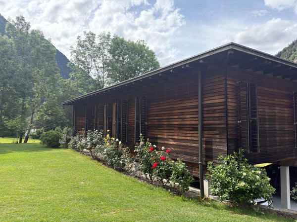 Casa di design in legno immersa nel verde 2