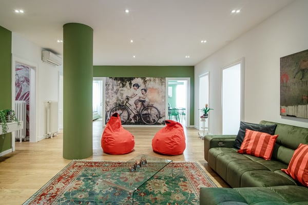 AFFITTASI MENSILMENTE Villa pronta all'uso in centro Lugano con importante vista lago 5