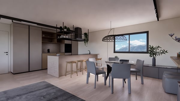 BELLINZONA - VENDESI NUOVO 1.5 LOCALI CON AMPIA TERRAZZA 4