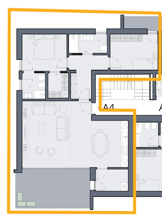 BELLINZONA - VENDESI NUOVI 1.5 LOCALI CON AMPIA TERRAZZA 7
