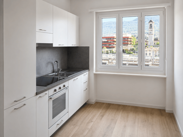 CHIASSO - AFFITTASI 3.5 LOCALI CON TERRAZZA RISTRUTTURATO 1