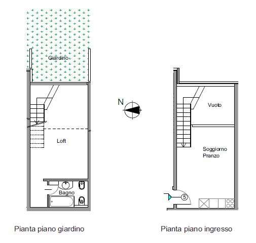 Duplex arredato con giardino privato 10