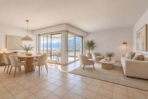 Grosszügige 4.5-Zimmerwohnung mit Panoramaseesicht in Locarno Monti 3