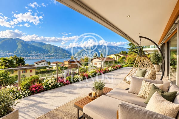 Luxuriöse 4,5-Zimmer-Gartenwohnung mit Seesicht - Ihr Traum vom Zweitwohnsitz am Lago Maggiore 1