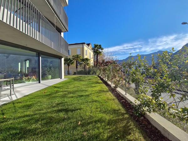 ESCLUSIVO 1.5 LOCALI AL PIANO TERRA CON GIARDINO PRIVATO A GENTILINO 1