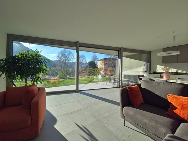 ESCLUSIVO 1.5 LOCALI AL PIANO TERRA CON GIARDINO PRIVATO A GENTILINO 3