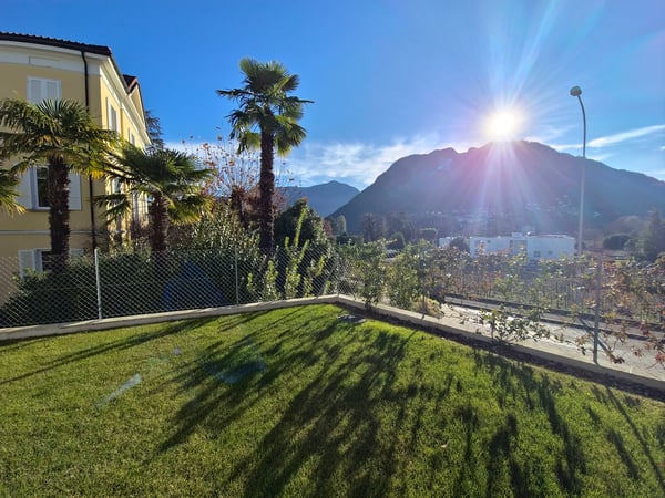 ESCLUSIVO 1.5 LOCALI AL PIANO TERRA CON GIARDINO PRIVATO A GENTILINO 19