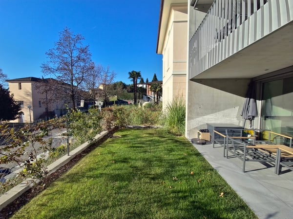 ESCLUSIVO 1.5 LOCALI AL PIANO TERRA CON GIARDINO PRIVATO A GENTILINO 20