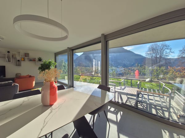 ESCLUSIVO 1.5 LOCALI AL PIANO TERRA CON GIARDINO PRIVATO A GENTILINO 7