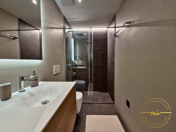 RAFFINATO APPARTAMENTO DI 1.5 LOCALI CON TERRAZZA E VISTA LAGO PARZIALE A PARADISO 13