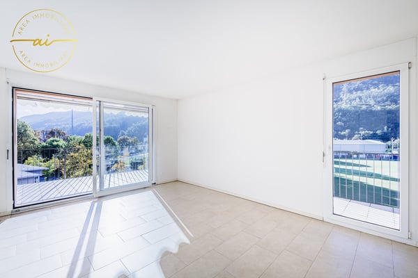 Luminoso attico di 1 locali con grande terrazza a Chiasso 7