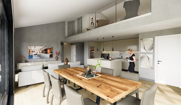 MERAVIGLIOSO DUPLEX DI 4.5 LOCALI CON GIARDINO PRIVATO A BOSCO LUGANESE PPP5 1