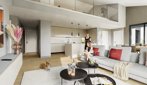 MERAVIGLIOSO DUPLEX DI 4.5 LOCALI CON GIARDINO PRIVATO A BOSCO LUGANESE PPP5 3