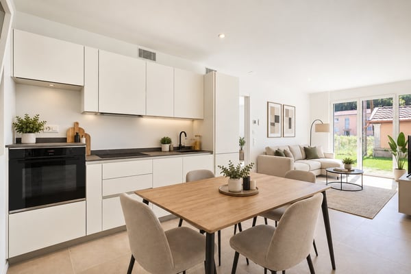 ELEGANTE 2.5 LOCALI DI NUOVA COSTRUZIONE CON GIARDINO