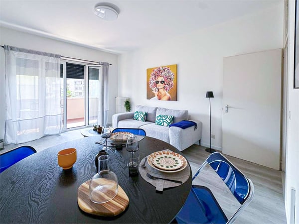 Chiasso, 1.5 ARREDATO, con balcone vista aperta 5