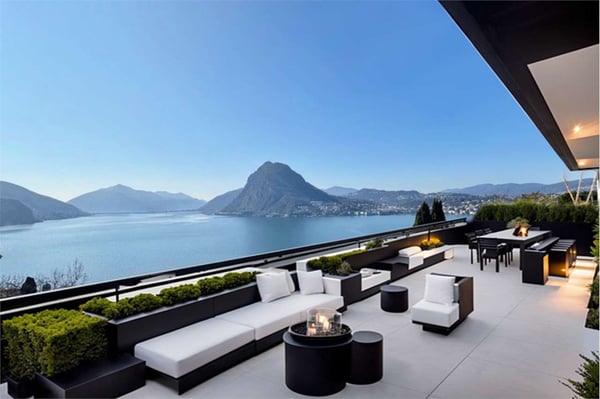 Attico duplex di prestigio con vista lago 1