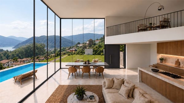 Terreno edificabile vista lago con progetto approvato 6