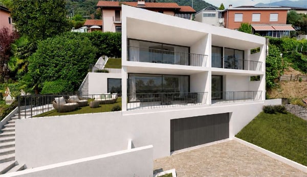 Terreno edificabile vista lago con progetto approvato 12