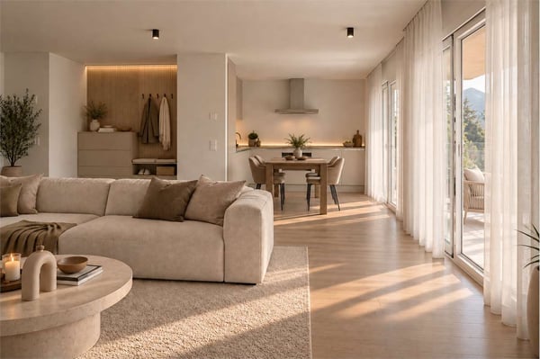 Elegante 3.5 locali con terrazza e vista aperta 3